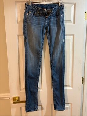 True Religion Women's Medium Blue Skinny Jeans